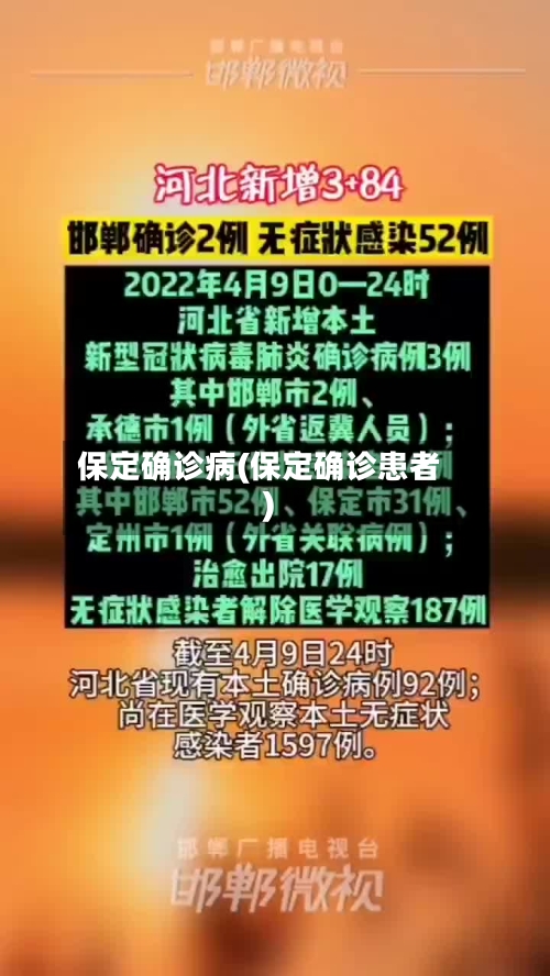 保定确诊病(保定确诊患者)-第1张图片