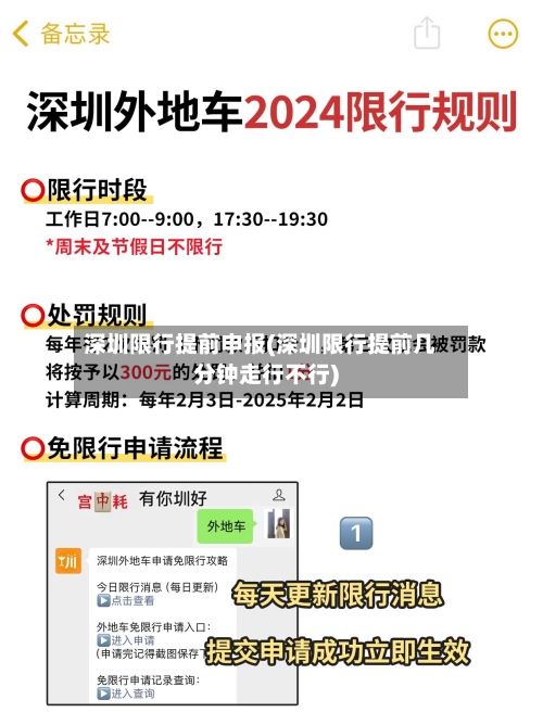 深圳限行提前申报(深圳限行提前几分钟走行不行)-第2张图片